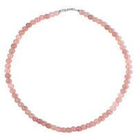 Collier en argent et Quartz rose