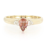 Bague en or et Saphir Padparadscha non chauffé