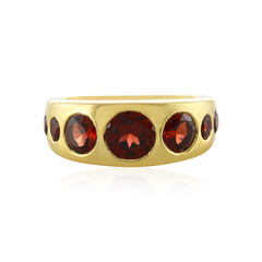 Bague en argent et Grenat du Mozambique