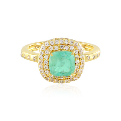 Bague en argent et Emeraude de Russie