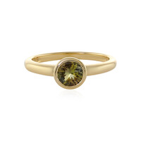 Bague en or et Tanzanite jaune