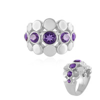 Bague en argent et Améthyste de Sibérie (de Melo)