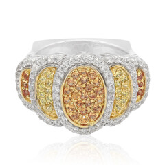 Bague en argent et Saphir orange (Memories by Vincent)