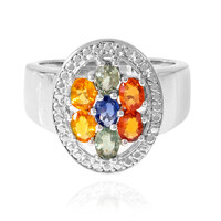 Bague en argent et Saphir