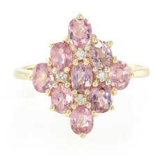Bague en or et Saphir Padparadscha non chauffé (AMAYANI)