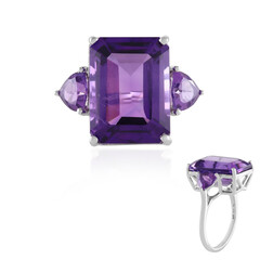Bague en argent et Améthyste de Sibérie