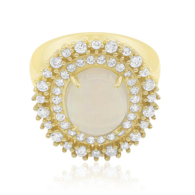 Bague en argent et Opale Welo