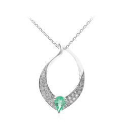 Collier en or et Emeraude de Zambie AAA (CIRARI)