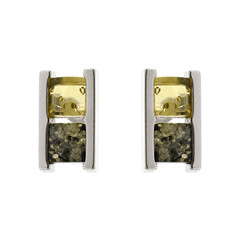 Boucles d'oreilles en argent et Ambre baltique