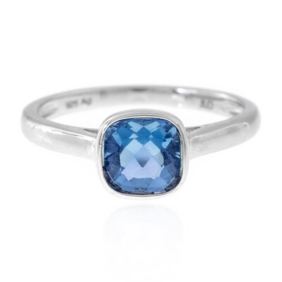 Bague en argent et Fluorite à couleur changeante