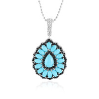 Collier en argent et Turquoise Sleeping Beauty (Dallas Prince Designs)