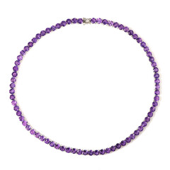 Collier en argent et Améthyste de Sibérie
