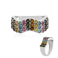 Bague en argent et Tourmaline jaune