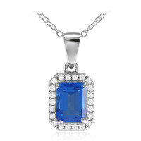 Collier en argent et Topaze Bleue Indigo