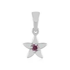 Pendentif en argent et Diamant pourpre I2