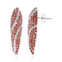 Boucles d'oreilles en or et Rubis de Tanzanie (de Melo)