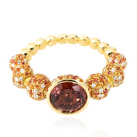 Bague en or et Spinelle rouge noble (de Melo)