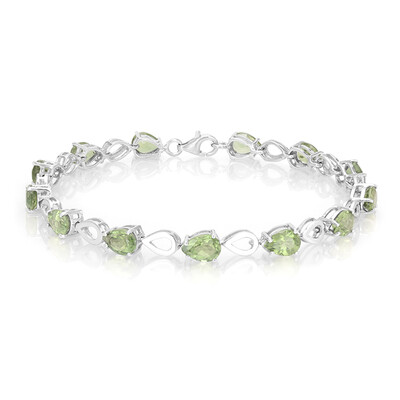 Bracelet en argent et Apatite de Russie