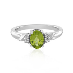 Bague en argent et Péridot de l'Arizona
