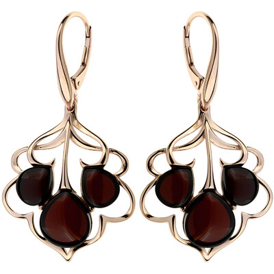 Boucles d'oreilles en argent et Ambre baltique (dagen)