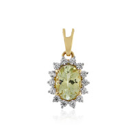 Pendentif en or et Tanzanite jaune