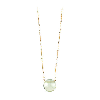 Collier en or et Améthyste verte (dagen)