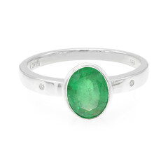Bague en argent et Emeraude de Bahia
