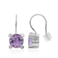 Boucles d'oreilles en argent et Améthyste