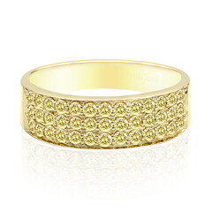 Bague en or et Diamant Jaune Canari SI
