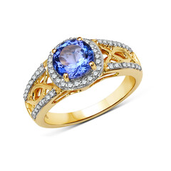 Bague en or et Tanzanite AAA (AMAYANI)