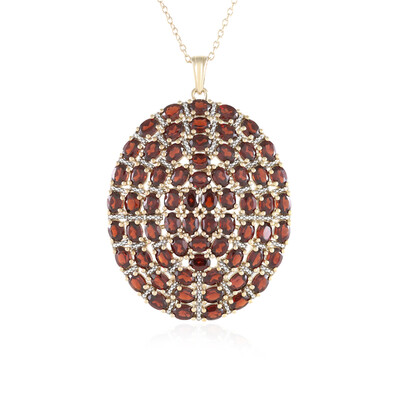 Collier en argent et Grenat du Mozambique