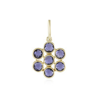 Pendentif en or et Iolite