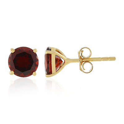 Boucles d'oreilles en argent et Grenat du Mozambique