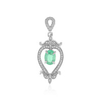 Pendentif en argent et Emeraude de Colombie