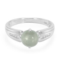 Bague pour homme en argent et Aigue-marine