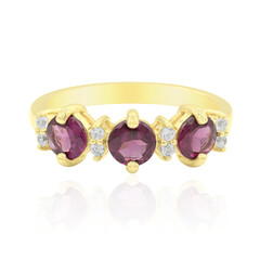 Bague en argent et Grenat Rhodolite