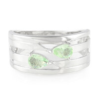 Bague pour homme en argent et Tourmaline