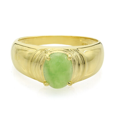 Bague pour homme en argent et Chrysoprase impériale
