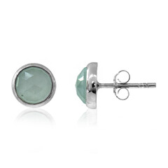 Boucles d'oreilles en argent et Aigue-marine