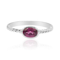 Bague en argent et Grenat Rhodolite