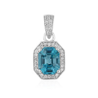 Pendentif en argent et Zircon de Ratanakiri