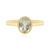 Bague en argent et Améthyste verte