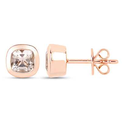 Boucles d'oreilles en or et Morganite