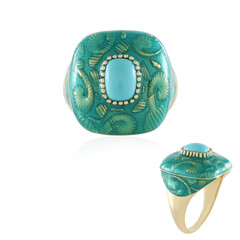 Bague en argent et Turquoise Sleeping Beauty (Adela Silber)
