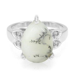Bague en argent et Agate dendritique