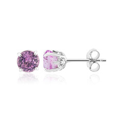Boucles d'oreilles en argent et Kunzite