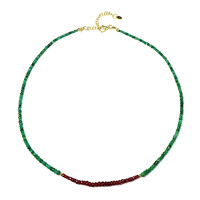 Collier en argent et Emeraude du Brésil