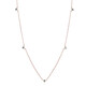 Collier en or et Diamant bleu ciel I2