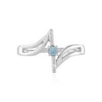 Bague en argent et Aigue-Marine Santa Maria