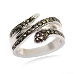 Bague en argent et Marcassite